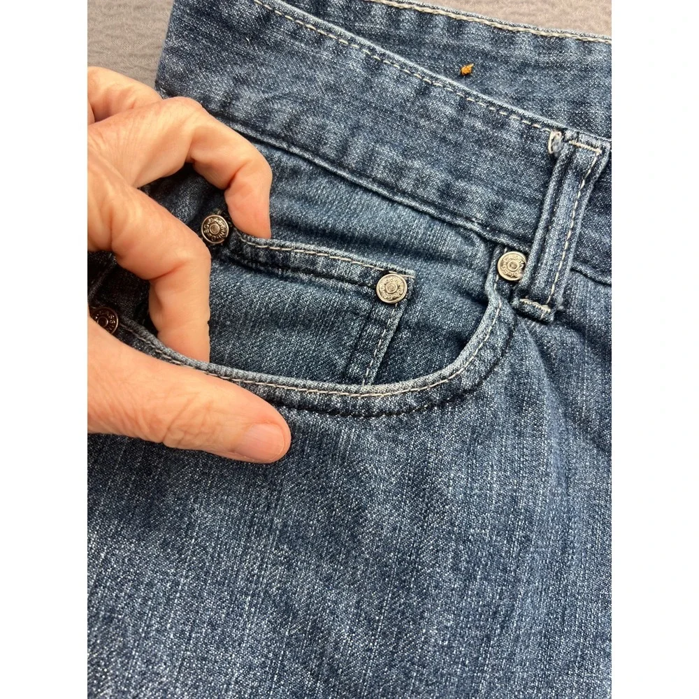 Cassini Jeans Mens 38x32 Blue Medium Wash Straight Leg Denim Pants